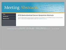 Tablet Screenshot of abstract.asco.org